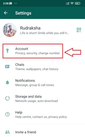 how to hind number whatsapp