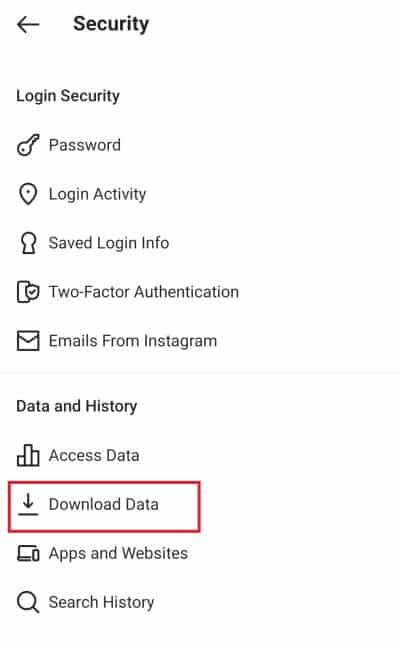 You will find out download data option click on it