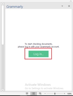perform the login