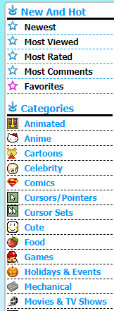 categories of cursors