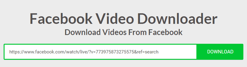 paste the video URL