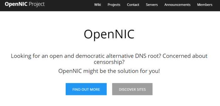 Open NIC DNS