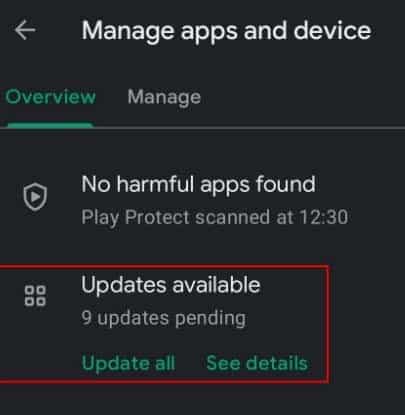 update is available