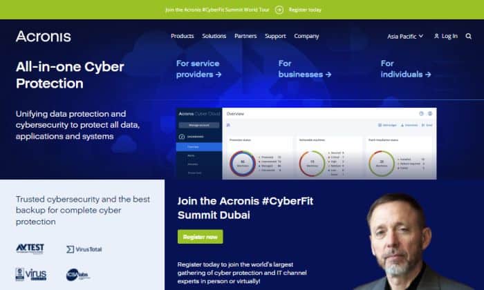 Acronis Cyber Backup for small business