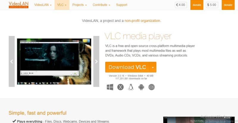 VLC media player - Video Players For Windows 10