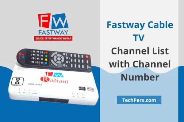Fastway Cable TV Channel List with Channel Numbers 2